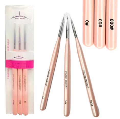 Pincel Liner x 3  (0/00/000) PARIS NIGHT